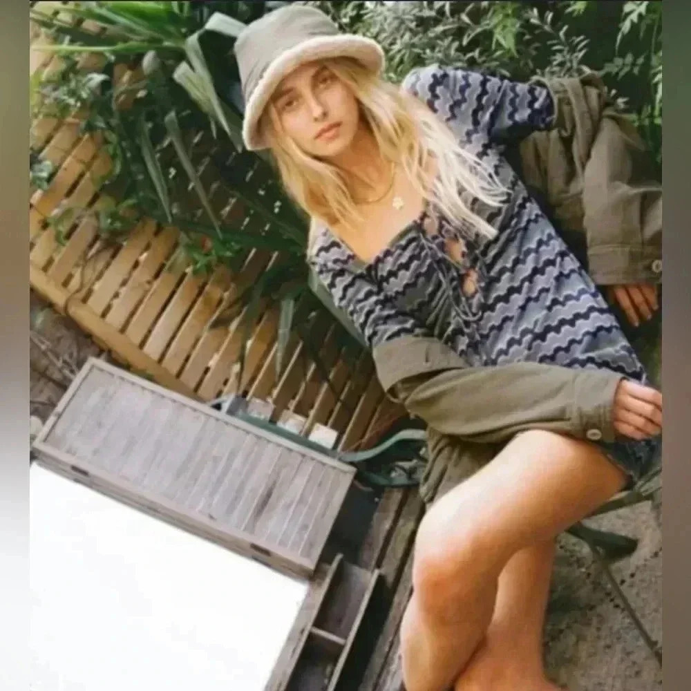 🌟ZARA STRIPED BUTTON Down Twist Front Mini Shirt Dress S  NWOT